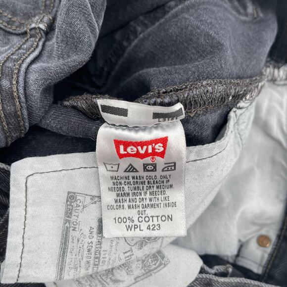 LEVI'S 501 Jeans 40WX30L Straight Leg Button Fly 100% Cotton Mens Denim Vintage - Picture 7 of 16